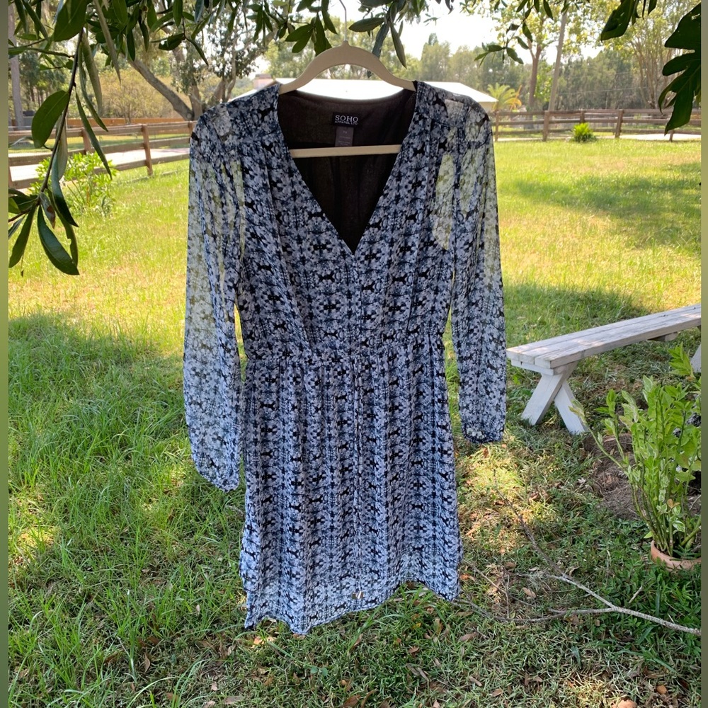 Blue Flowy Dress